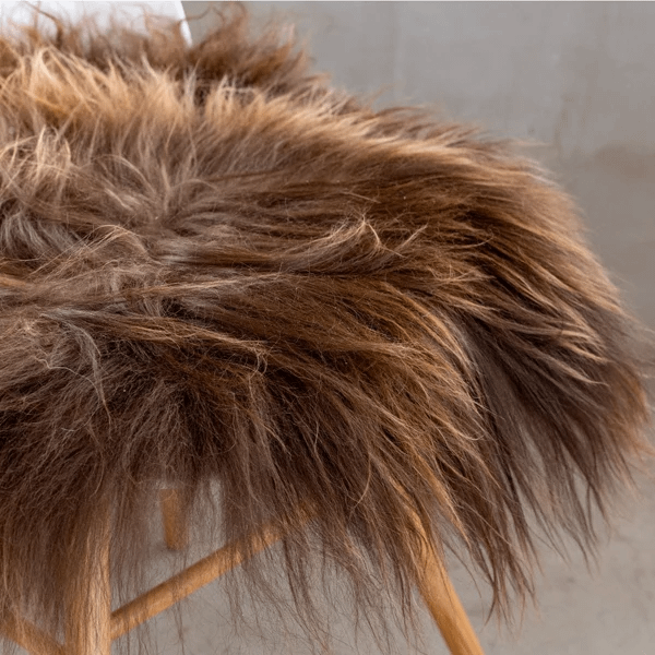 Icelandic Sheepskin Chair Pad - natural brown - Image 2