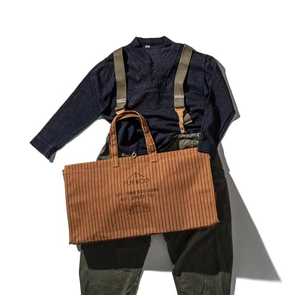 Puebco Waxed cotton bag Large