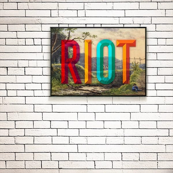 Ink & Drop - RIOT 30 x 40 matte art