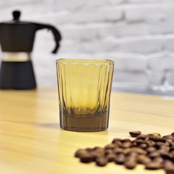 REED Espresso Glass 7 CL Amber - Brût Homeware